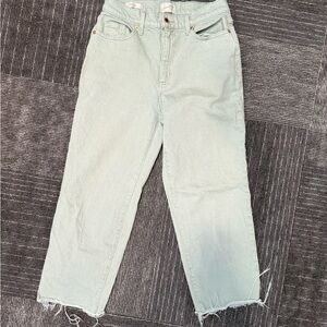 Universal Thread Mint Green Straight-Leg Jeans
